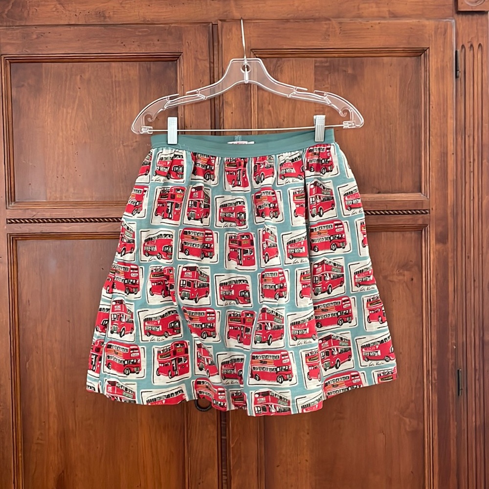 Cath Kidston London Bus skirt, sz S